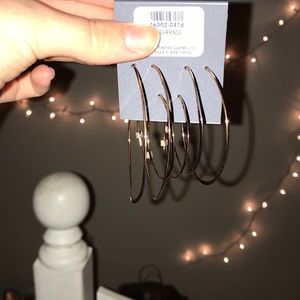 Hoop earrings - never been worn